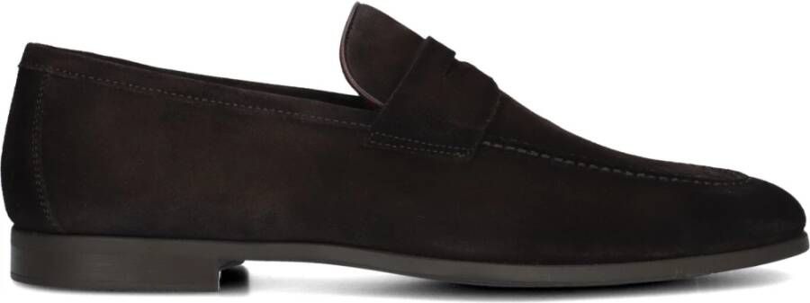 Magnanni Heren Instappers Bruin Suède Schoenen Brown Heren