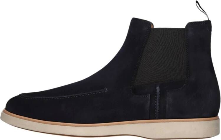 Magnanni Navy Suede Chelsea Boots Stijlvolle Heren Blue Heren