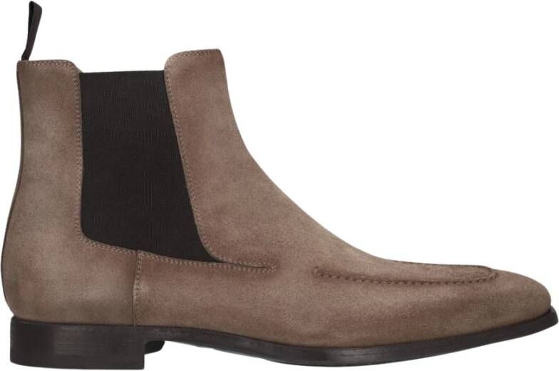 Magnanni Taupe Suede Chelsea Boots voor Heren Beige Heren