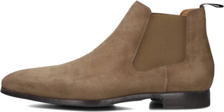 Magnanni Taupe Suède Herenlaarzen 20109 Beige Heren