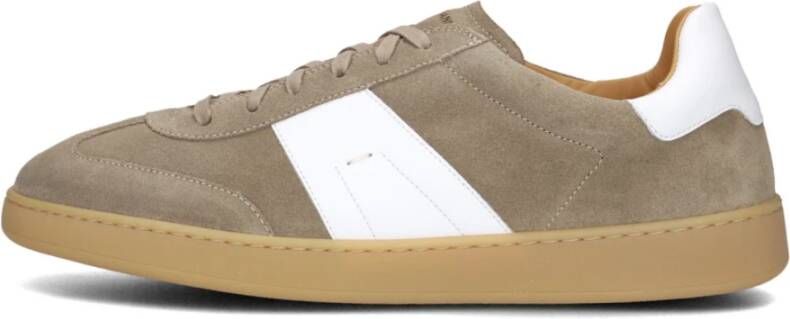 Magnanni Taupe Suède Lage Top Heren Sneakers Beige Heren