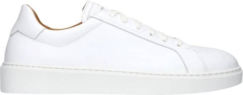 Magnanni Witte Leren Sneakers White Heren