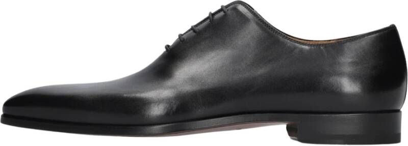 Magnanni Zwarte Leren Veterschoenen Klassiek Model Black Heren