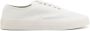 Maison Kitsuné Canvas Witte Sneakers Ronde Neus Vetersluiting White Heren - Thumbnail 1