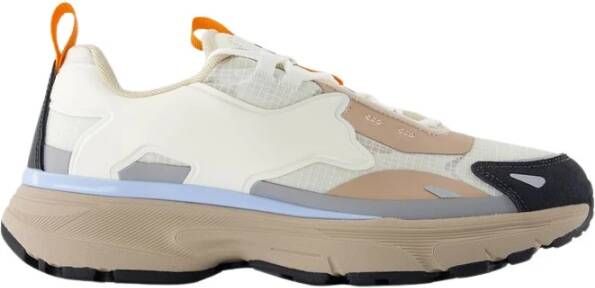 Maison Kitsuné Witte Leren Sneakers Acer Leaf Multicolor Heren