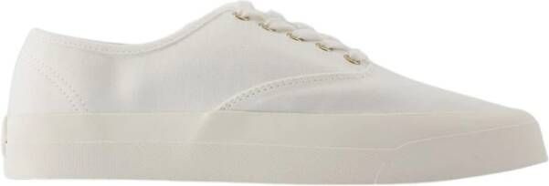 Maison Kitsuné Witte Veterschoenen Katoen White Dames