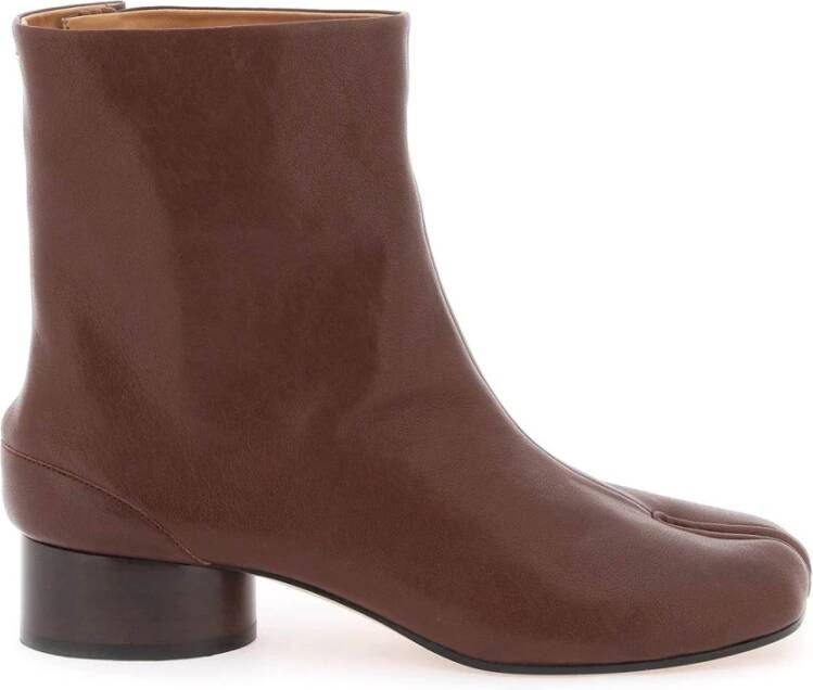 Maison Margiela Tabi Split Toe Enkellaarzen Brown Dames