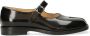 Maison Margiela Zwarte leren loafers met Tabi teen Black Dames - Thumbnail 30