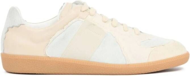 Maison Margiela Beige Suède Replica Inside Out Sneakers Beige Heren