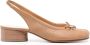 Maison Margiela Beige Tabi Pump met Strikdetail Beige Dames - Thumbnail 1