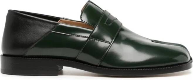 Maison Margiela Blauwe Casual Loafers met PVC-zool Green Dames