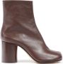 Maison Margiela Bordeaux Signature Tabi Toe Laarzen Brown Dames - Thumbnail 1