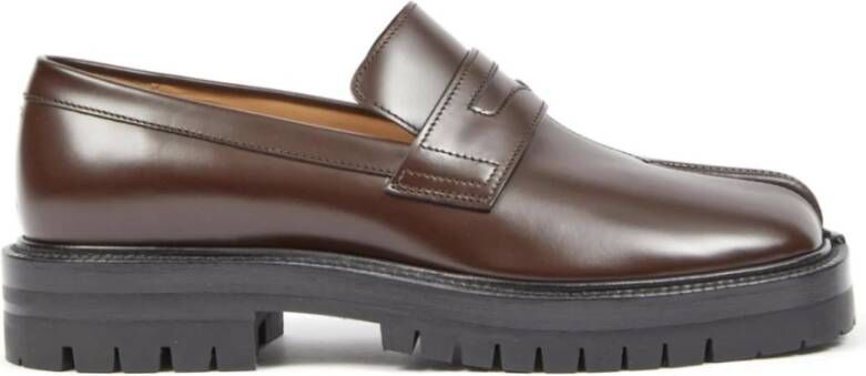 Maison Margiela Bruine Loafer Chic Tabi County Brown Dames