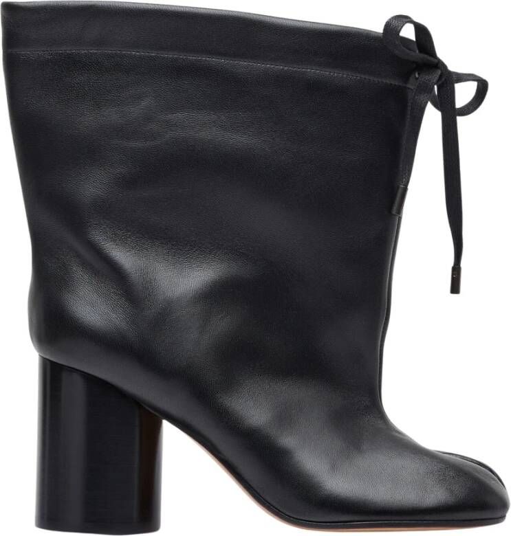 Maison Margiela Zwarte Tabi Balloon Enkellaarzen Black Dames