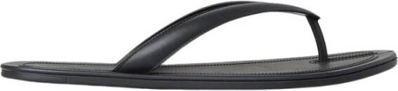 Maison Margiela Zwarte Split Teen Flip Flops Black Heren