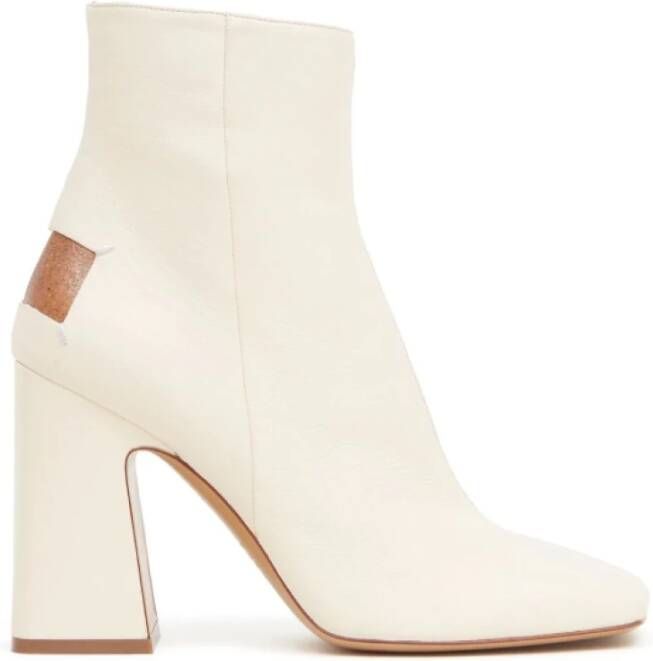 Maison Margiela Four Stitches 100mm Enkellaarzen White Dames