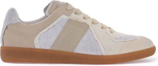 Maison Margiela Gedestructureerde Replica Sneakers met Versterkte Neus Beige Heren