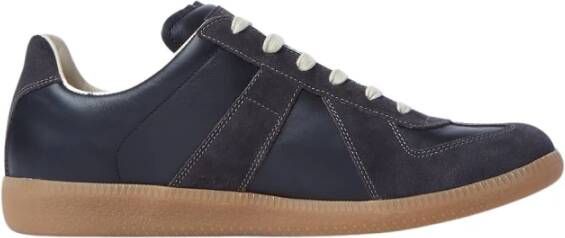 Maison Margiela Graanlederen Sneakers Black Dames