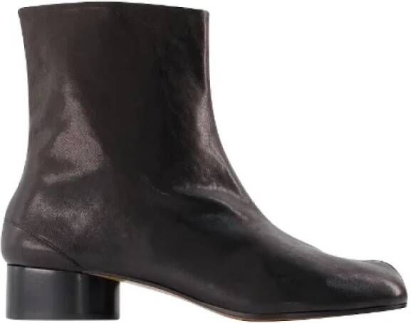 Maison Margiela Leather boots Black Dames