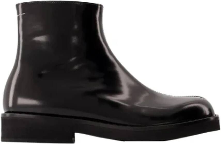 Maison Margiela Leather boots Black Dames