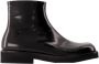 Maison Margiela Leather boots Black Dames - Thumbnail 1