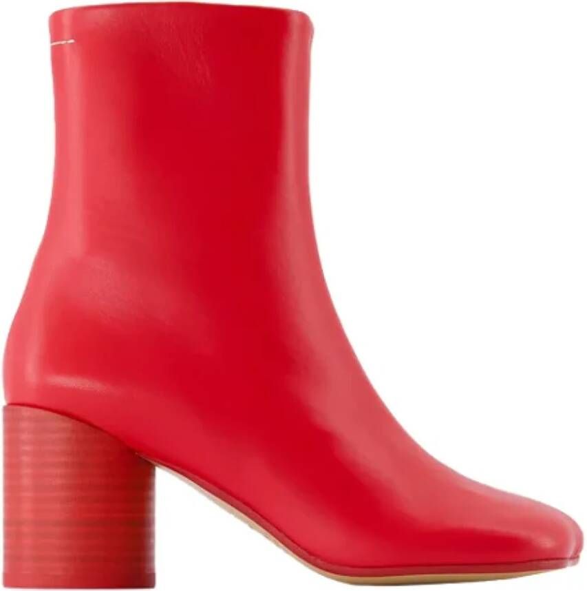 Maison Margiela Leather boots Red Dames