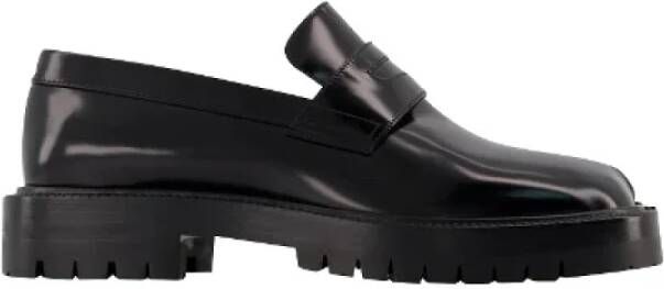 Maison Margiela Leather flats Black Dames