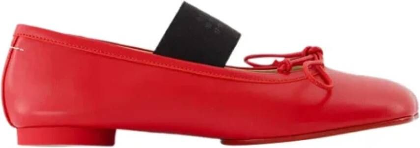 Maison Margiela Leather flats Red Dames