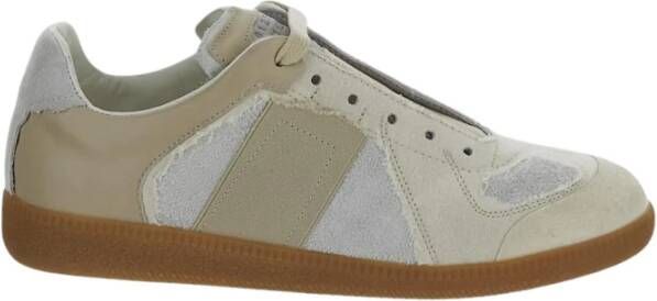 Maison Margiela Leren Replica Sneaker Schoenen Beige Dames