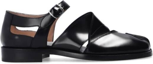 Maison Margiela Leren schoenen met split teen Black Dames