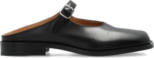 Maison Margiela Leren slides Black Dames