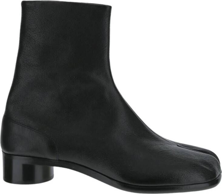 Maison Margiela Leren Tabi Laars Black Heren