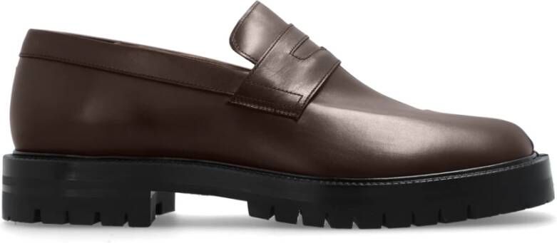 Maison Margiela Leren `Tabi` Schoenen Brown Heren