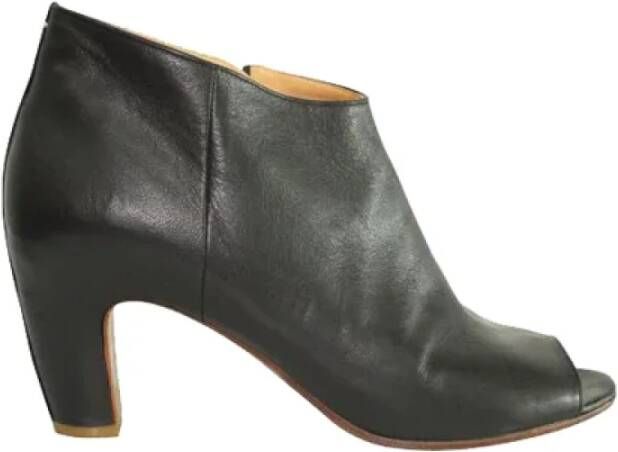 Maison Margiela Pre-owned Leather boots Black Dames