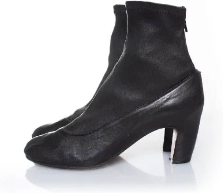 Maison Margiela Pre-owned Leather boots Black Dames