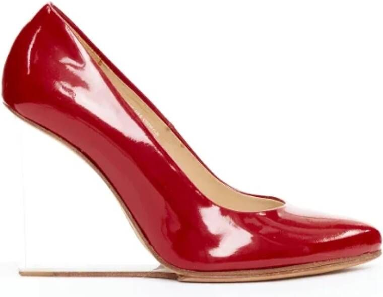 Maison Margiela Pre-owned Leather heels Red Dames