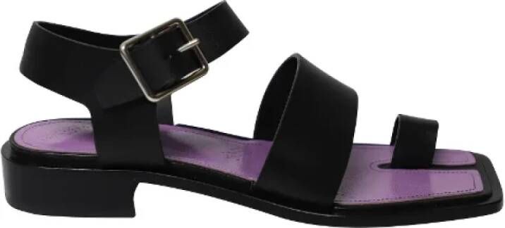 Maison Margiela Pre-owned Leather sandals Black Dames