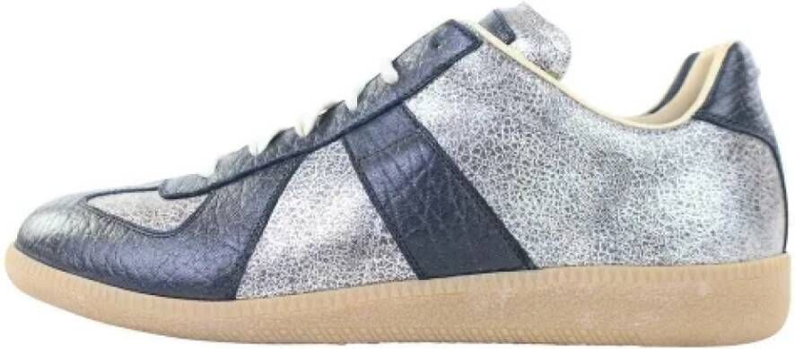 Maison Margiela Pre-owned Leather sneakers Gray Dames