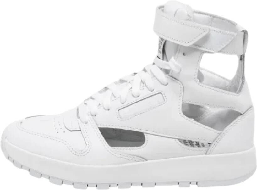 Maison Margiela Pre-owned Leather sneakers White Dames