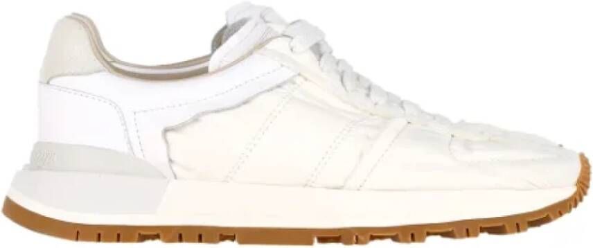 Maison Margiela Pre-owned Leather sneakers White Dames