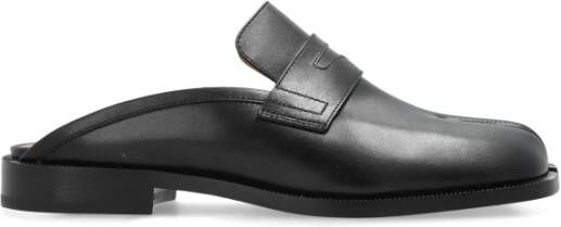 Maison Margiela Slides met uitgesneden 'Tabi' Black Dames