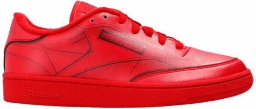 Maison Margiela Classic Leather Trainers Rood Heren