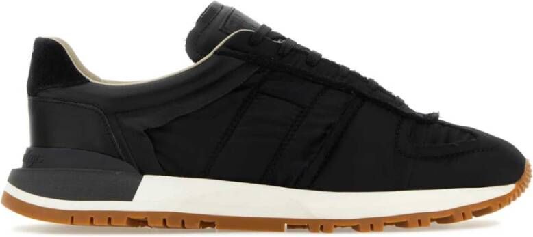 Maison Margiela Zwarte nylon 50-50 sneakers Stijlvol en veelzijdig Black Heren