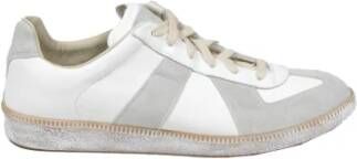 Maison Margiela Verhoogde leren sneakers met unieke details White Heren