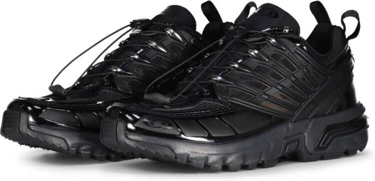 Maison Margiela Sportieve Sneaker met Ademende Mesh-Elementen Black Heren