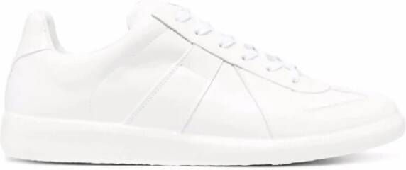 Maison Margiela Stijlvolle Leren Sneakers voor Dames Wit Dames