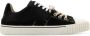 Maison Margiela Stijlvolle Zwarte Leren Canvas Sneakers Black Dames - Thumbnail 1