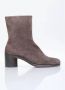 Maison Margiela Suede Tabi Enkellaarzen met Distressed Hak Brown Heren - Thumbnail 8