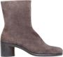 Maison Margiela Suede Tabi Enkellaarzen met Distressed Hak Brown Heren - Thumbnail 1