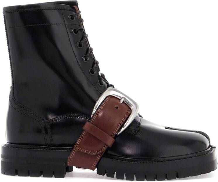 Maison Margiela Tabi Veterschoenen Black Dames